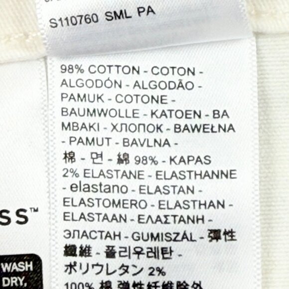 Levi's Women's Stretch White Utility Ankle Pants Size 30x27 Mid Rise Slim NWT - Picture 8 of 12